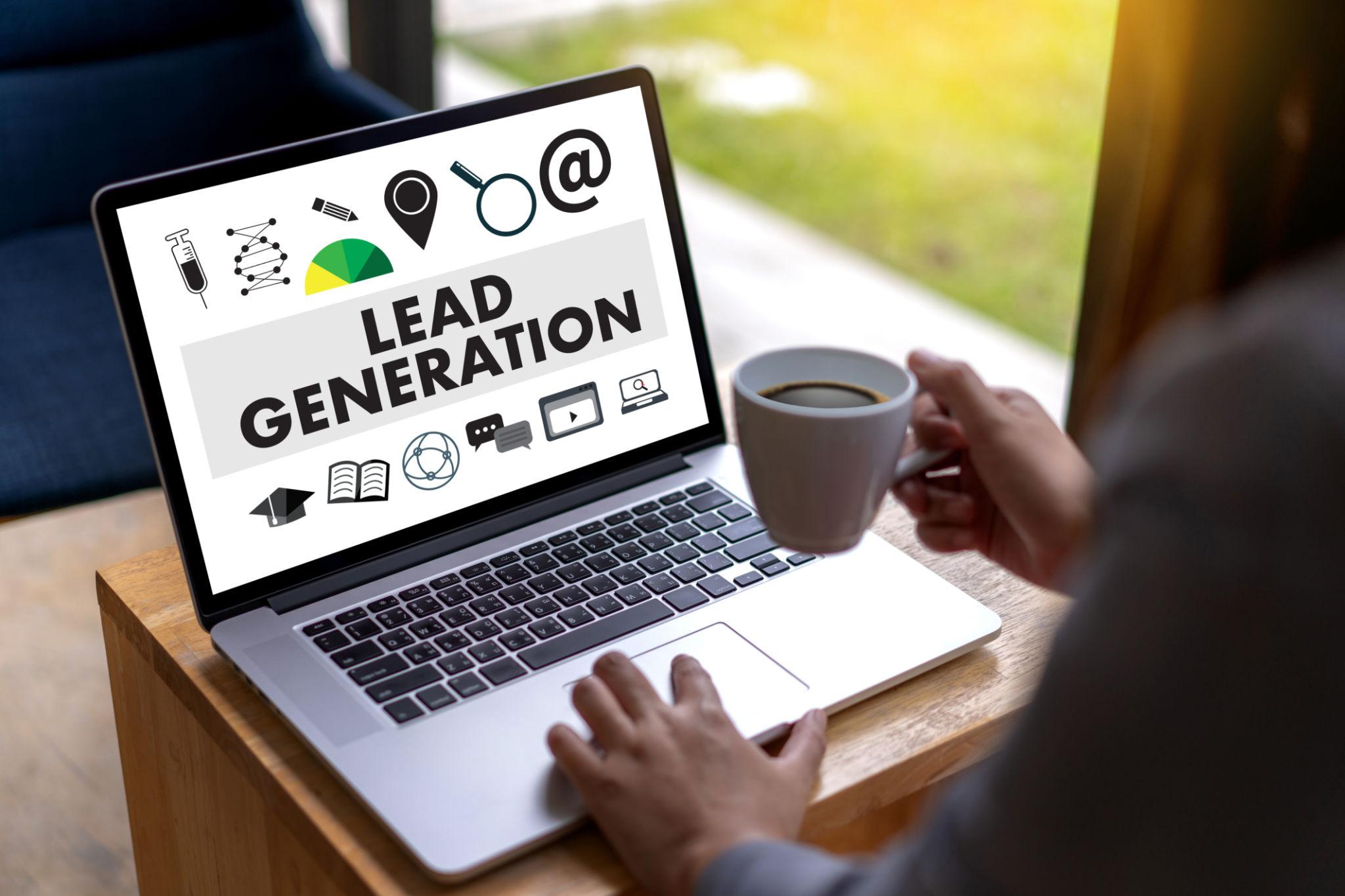Organic lead generation strategy showing SEO, website traffic growth, and customer acquisition without paid advertising.