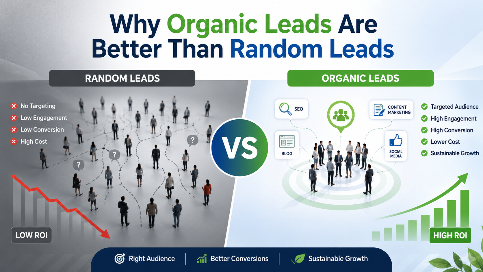 Why organic leads are better than random leads for higher conversions and business growth