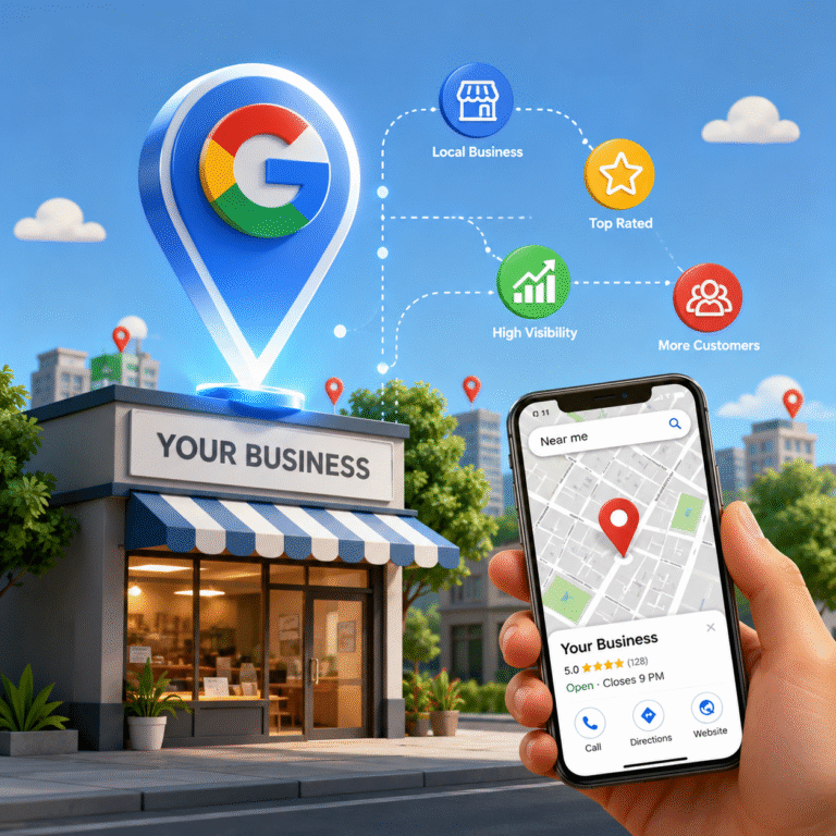 Local SEO Services helping businesses improve Google Maps rankings, local search visibility and attract nearby customers